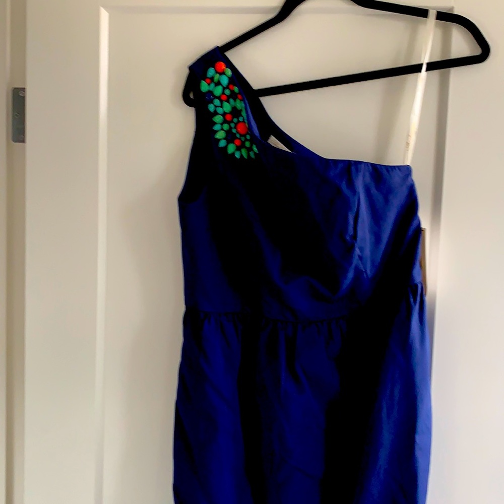 One sleeved cocktail dress